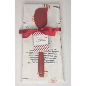 Two's Company: Christmas Cookie Recipe Dish Towel and Spatula Gift Idea ~ New